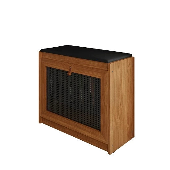 Sapateira com Assento Porta Basculante Madeira