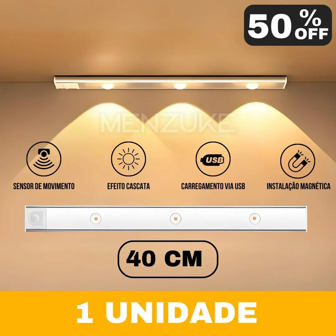 Luminaria Inteligente DuoLux© com Sensor de Presença - LEVE 2 OU 3 E ECONOMIZE!