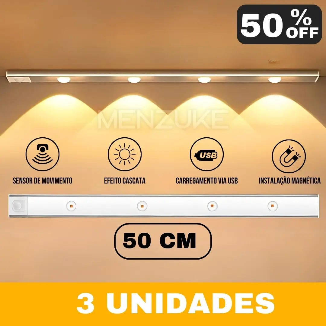 Luminaria Inteligente DuoLux© com Sensor de Presença - LEVE 2 OU 3 E ECONOMIZE!