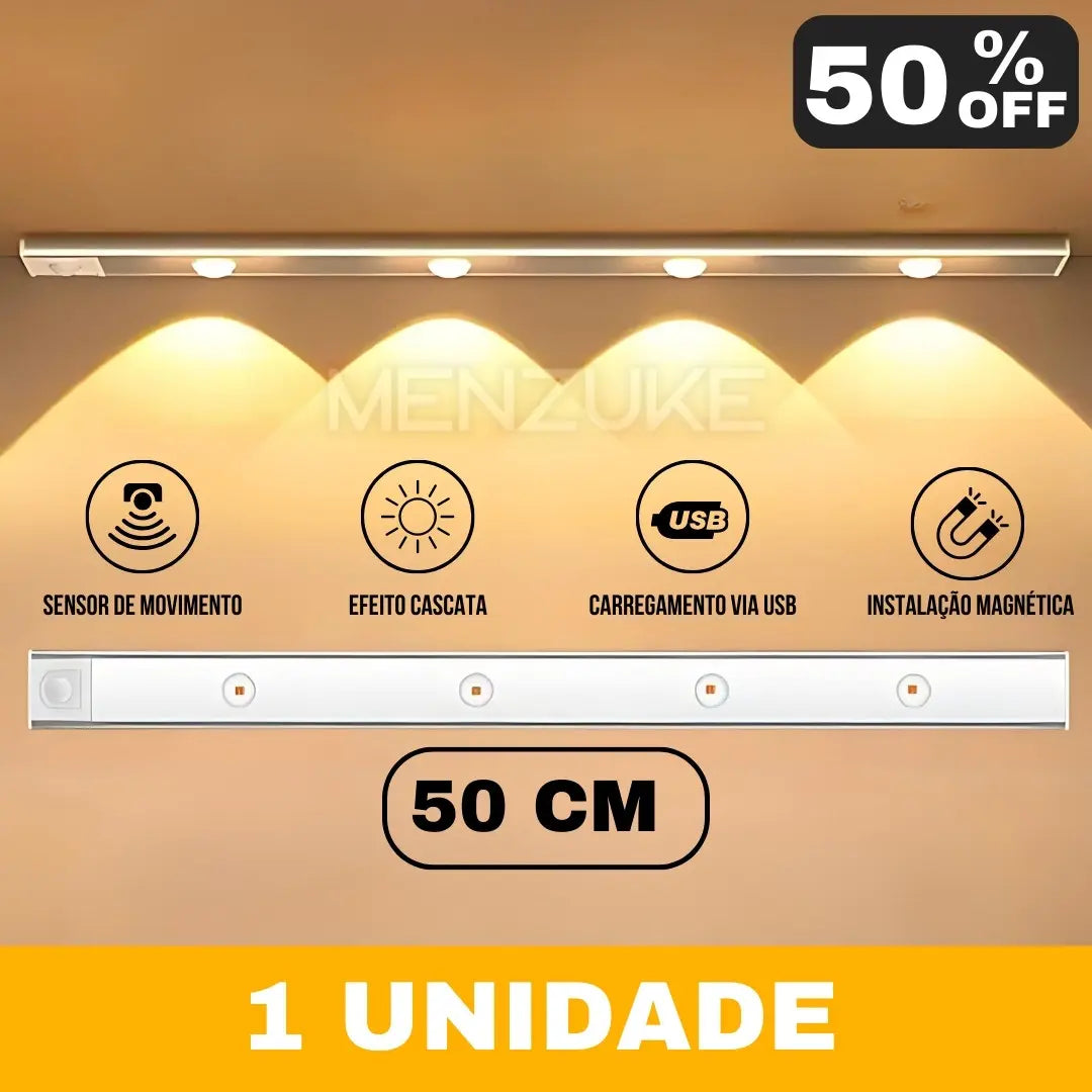 Luminaria Inteligente DuoLux© com Sensor de Presença - LEVE 2 OU 3 E ECONOMIZE!