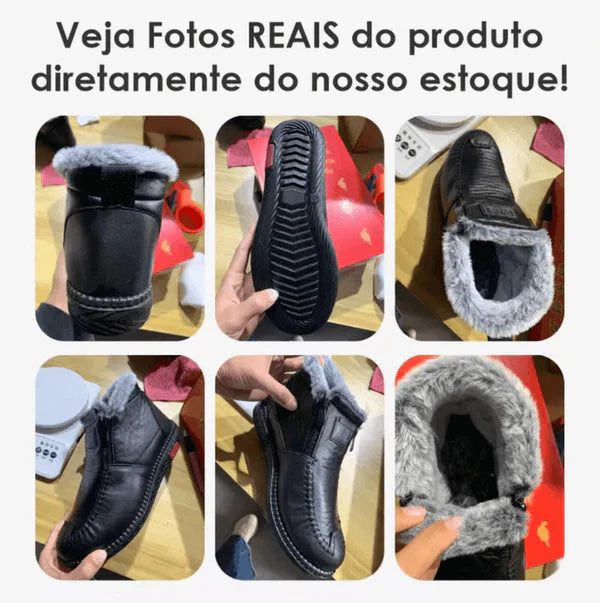 [ULTIMA OFERTA PARA QUEM GEROU PIX! 52%OFF🔥] Bota Inverno HotComfort | Proteção Impermeável e Aconchego Aveludado🔥